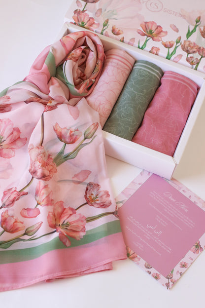 A Tulip For Her Box (Square Scarves)
