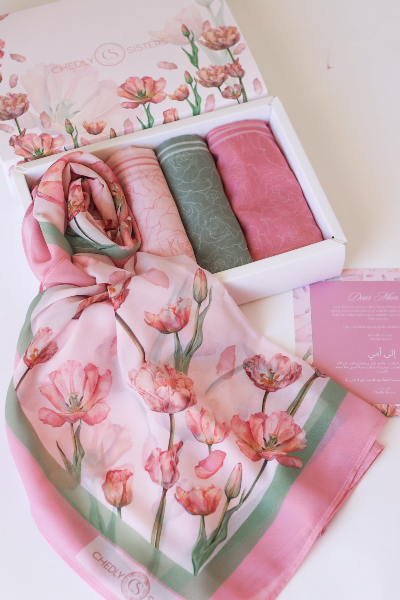 A Tulip For Her Box (Square Scarves)