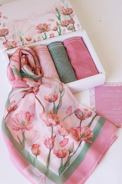 A Tulip For Her Box (Square Scarves)