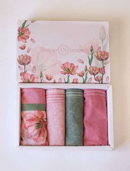 A Tulip For Her Box (Square Scarves)