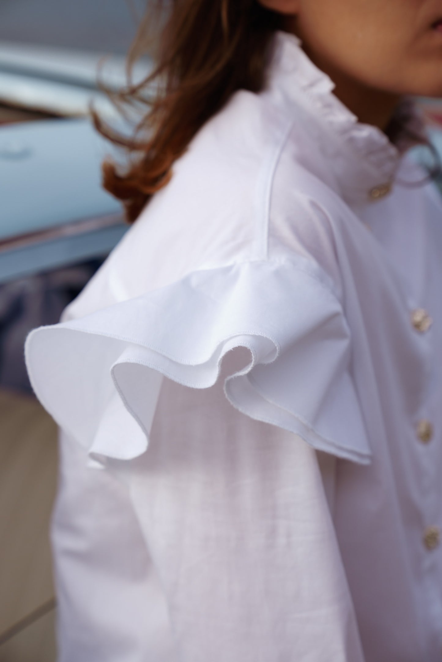 Ruffles White Shirt