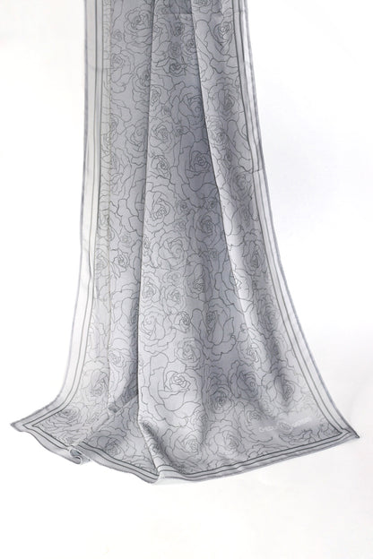 Cloudy Gray Scarf