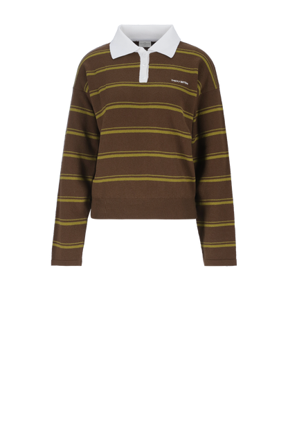 The Soft Stripes Sweatshirt (Brown X Green)