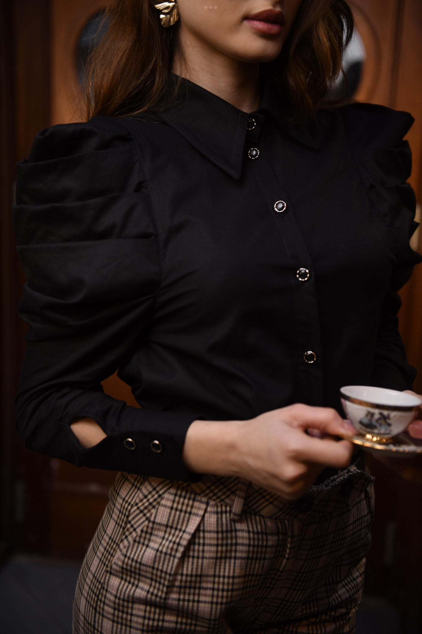 Camélia Pleated Shirt