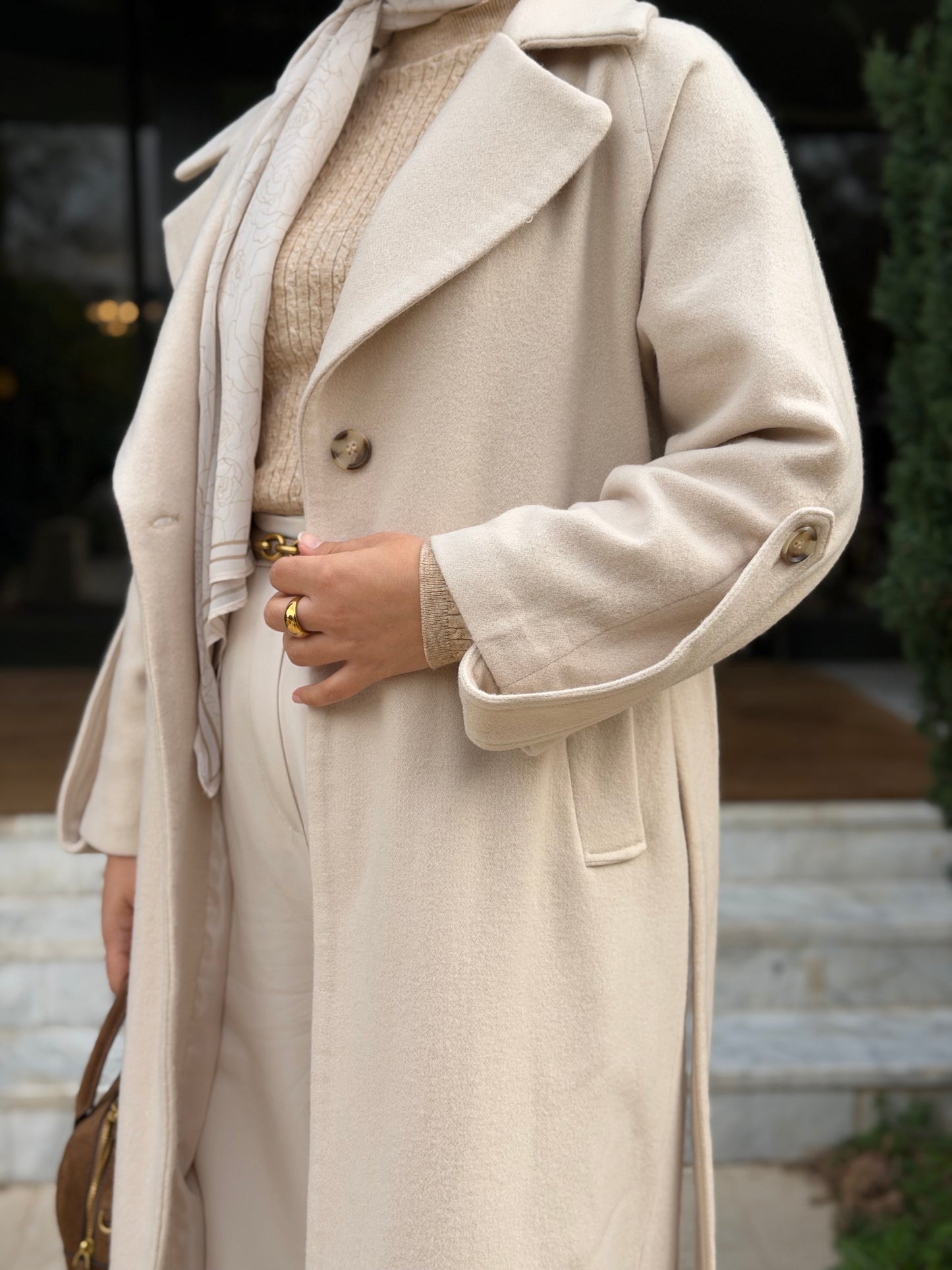 The wool Ivory Coat