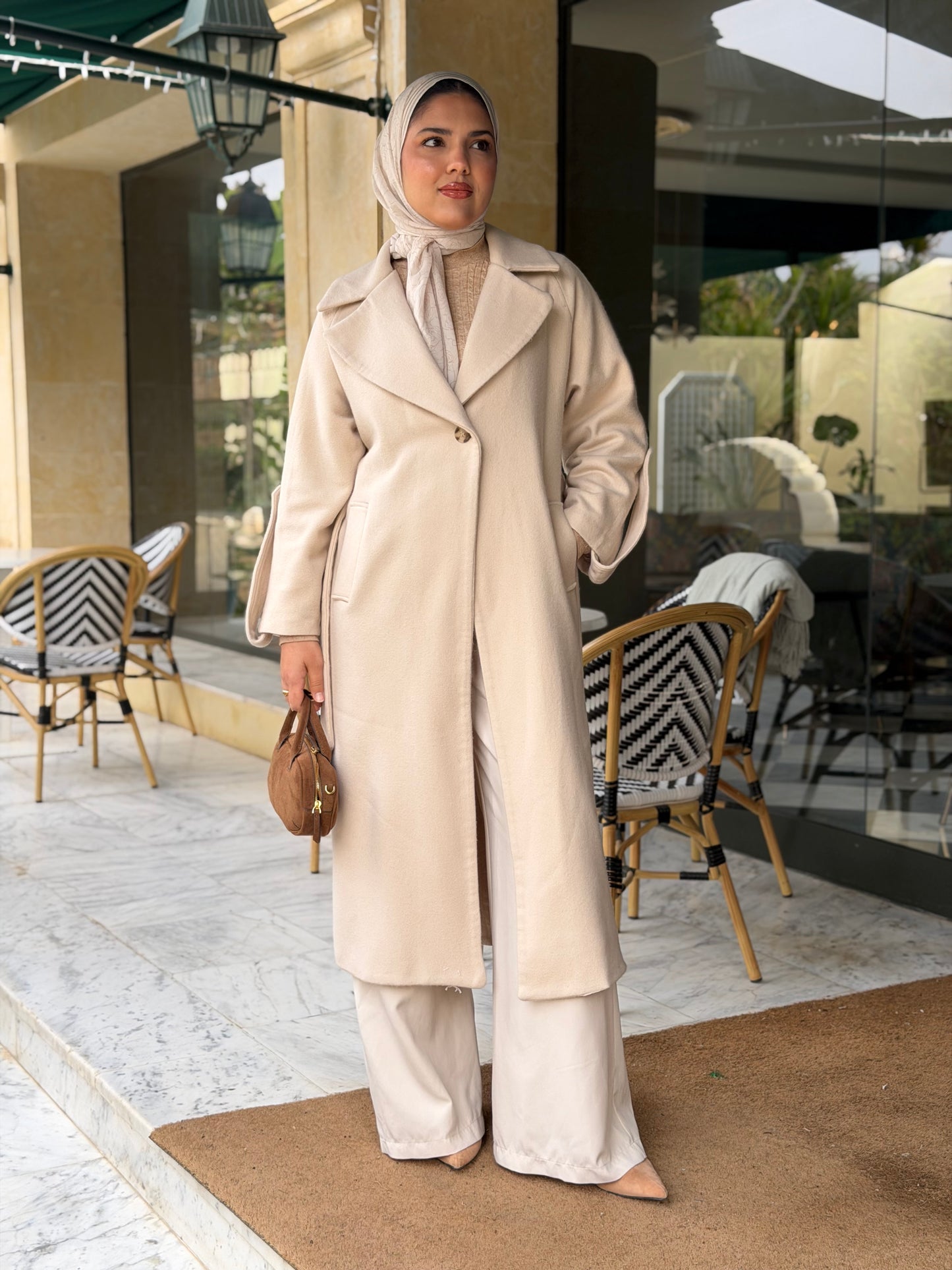 The wool Ivory Coat