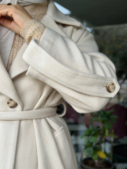 The wool Ivory Coat