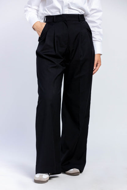 Wide Leg Pleated Pants