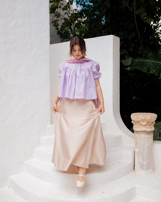 Silk Satin Skirt