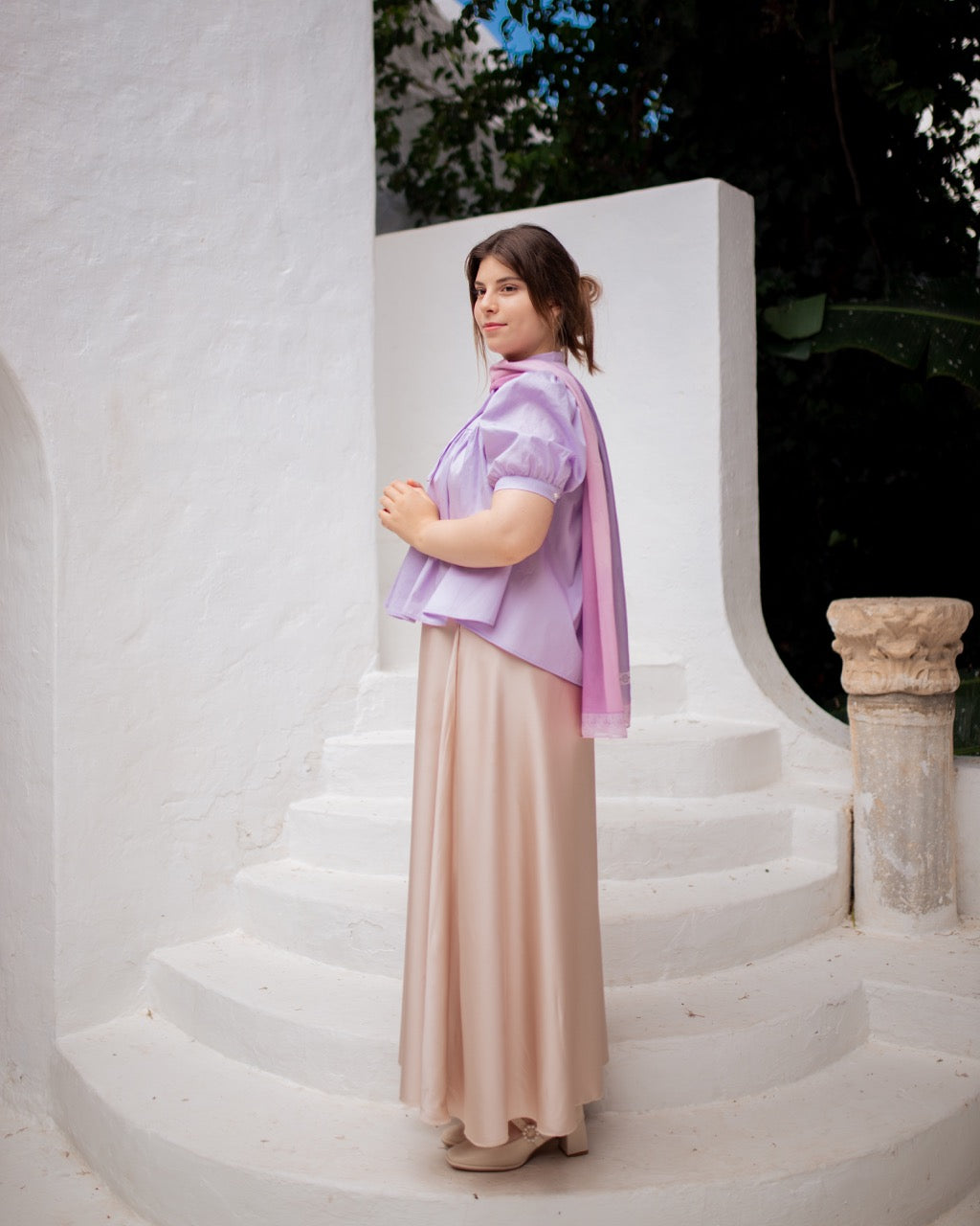 Silk Satin Skirt