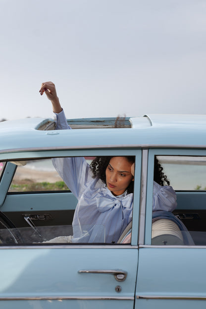 Striped Shirt With Bow
