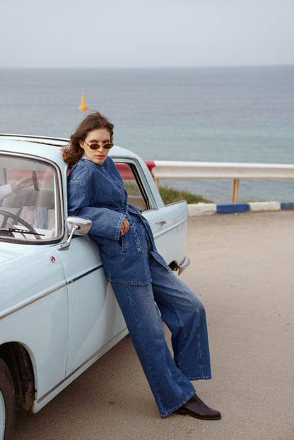 Straight Denim Pants