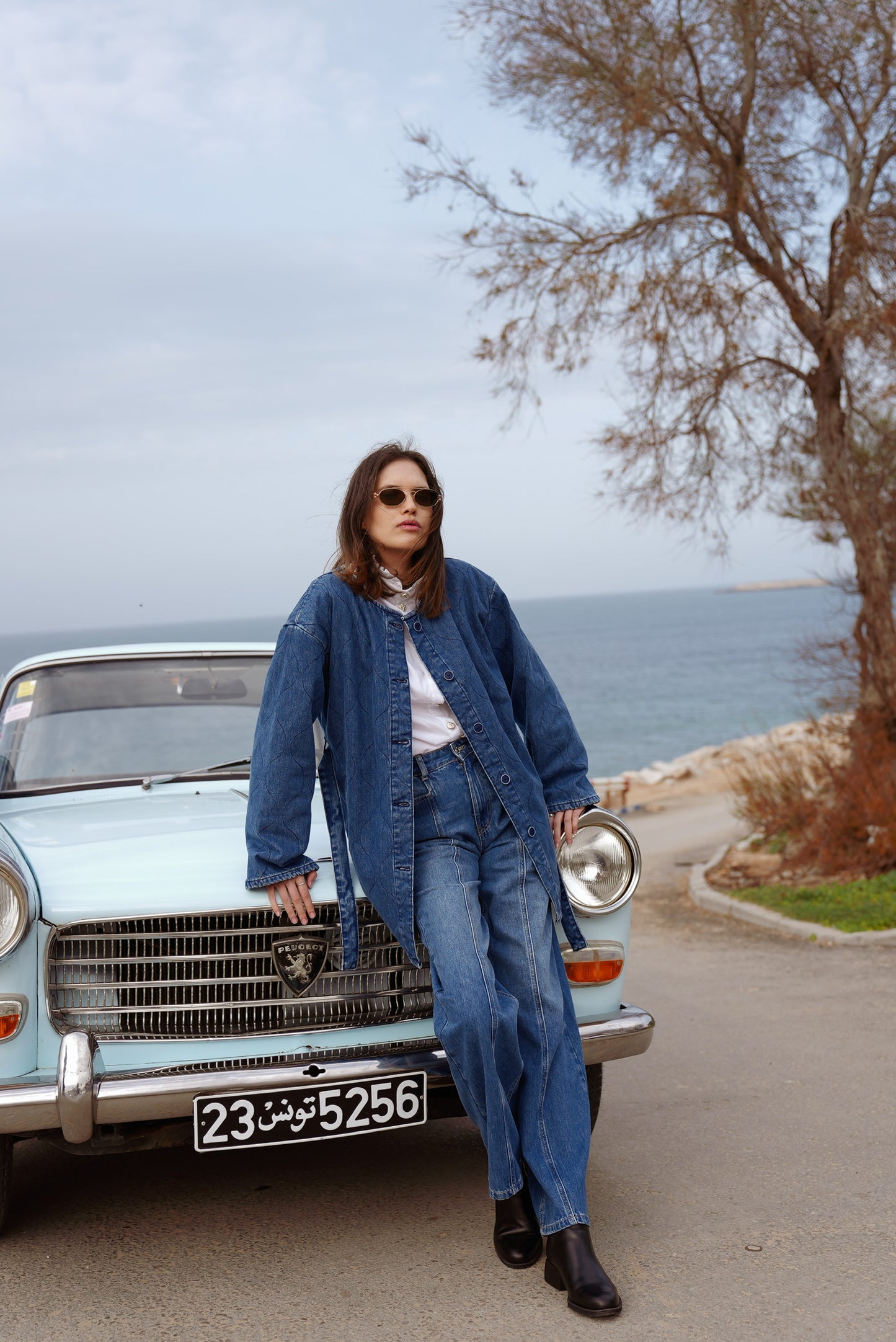 Straight Denim Pants