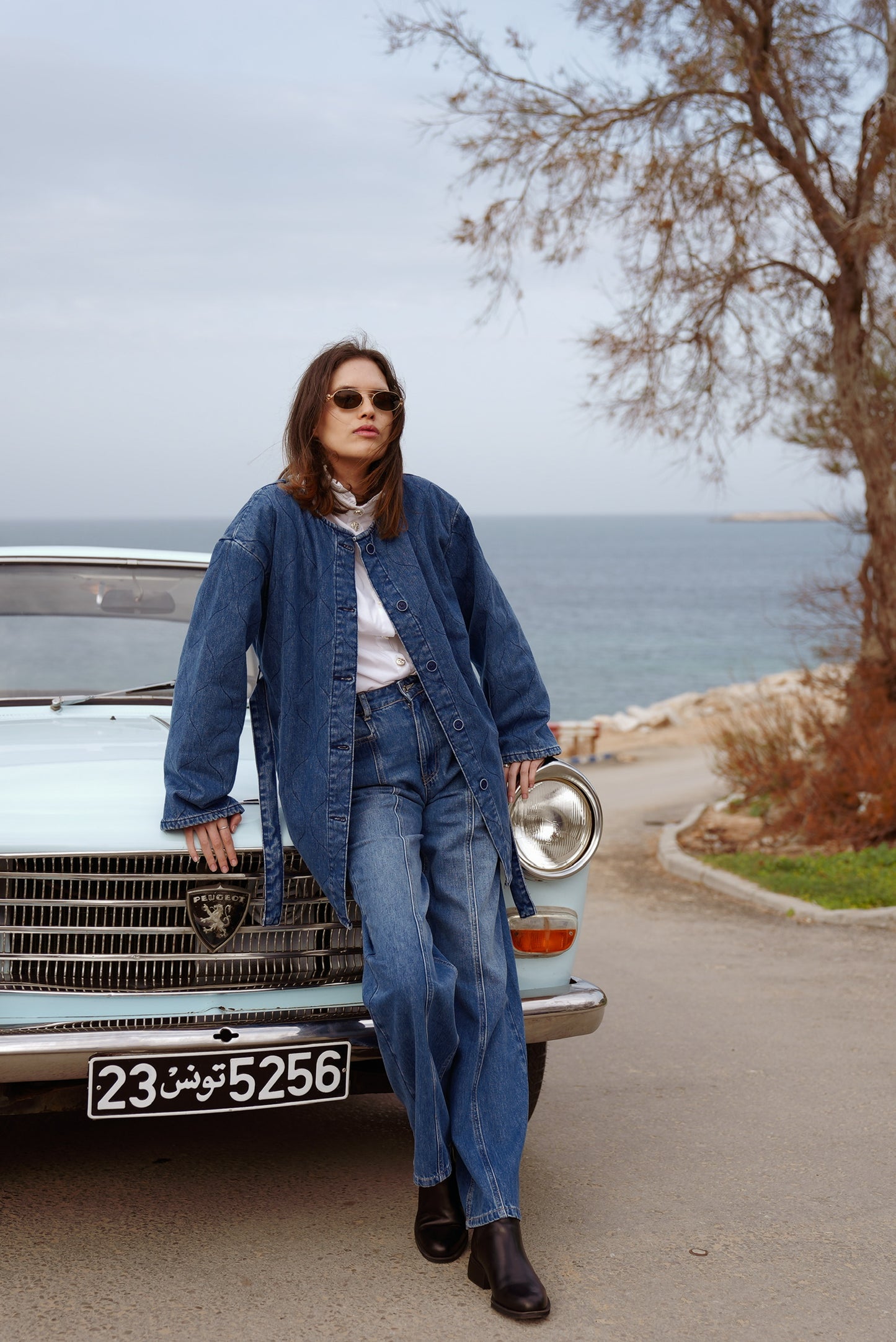 Straight Denim Pants