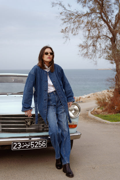Straight Denim Pants