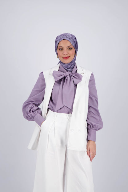 Lavender Cotton Butterfly Shirt
