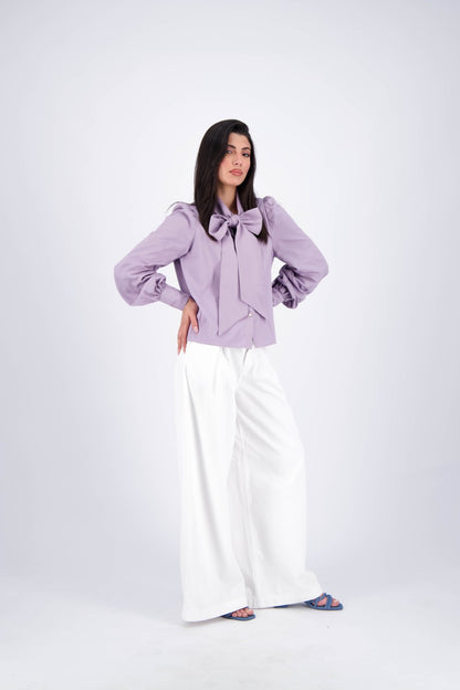 Lavender Cotton Butterfly Shirt